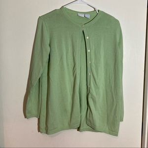 In‎ due time maternity green cardigan sweater small
